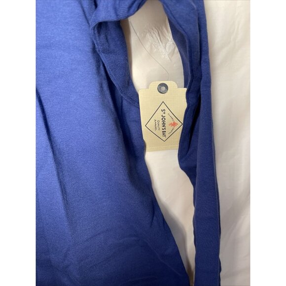 St.‎ John’s Bay Essential Size XL Blue Crewneck Long Sleeve Stretch Cotton New! - Picture 8 of 11